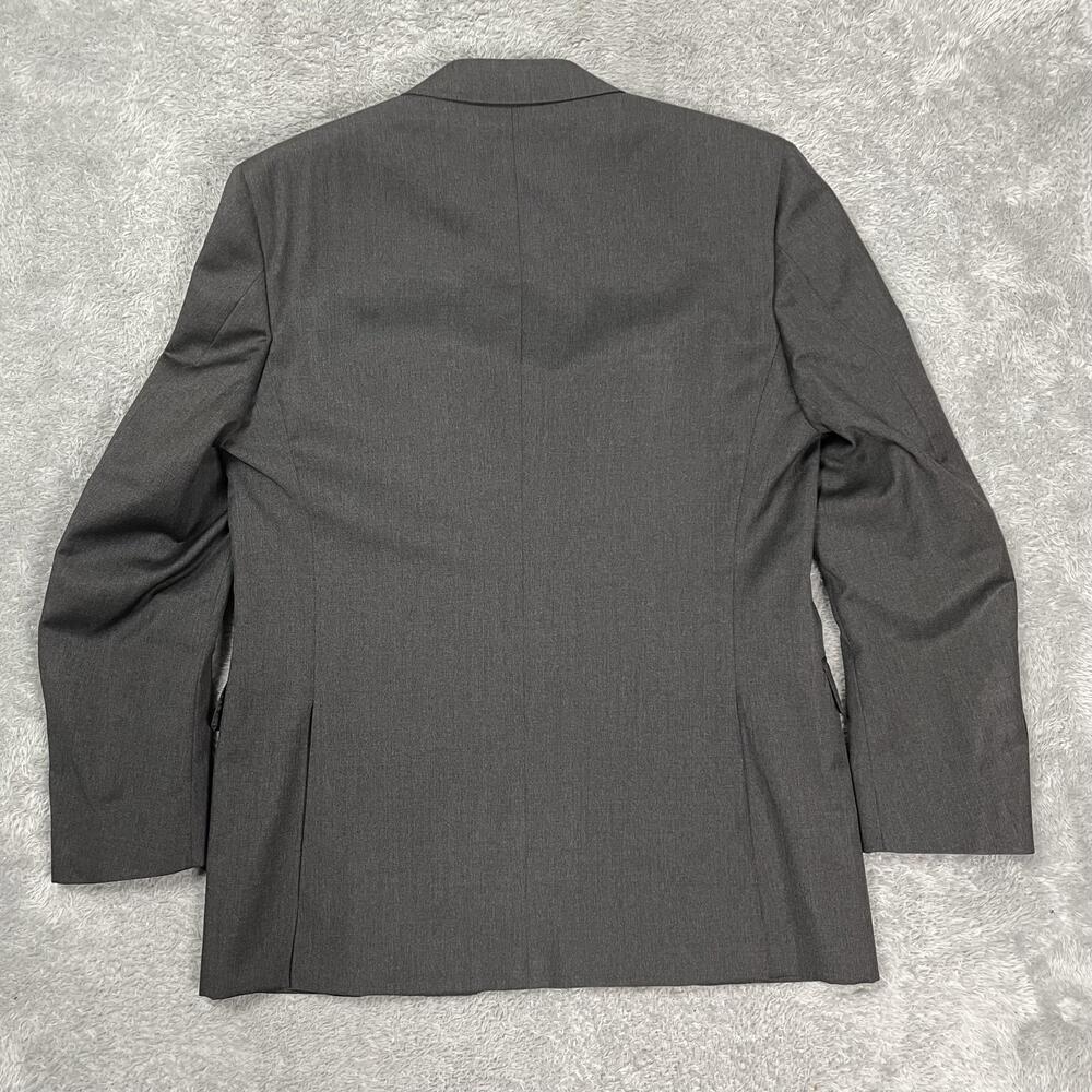 Canali Suit Jacket Mens IT 52R Gray Solid 100% Wool 2 Button Classic Fit Italy - Picture 2 of 15